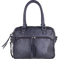 Torebki klasyczne damskie: Skórzana torebka "Alatri" w kolorze granatowym - 33 x 23 x 8 cm
