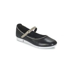 Baleriny Clarks TRI AXIS. Czarne baleriny damskie Clarks, bez wzorów, bez obcasa. Za 335,30 zł.