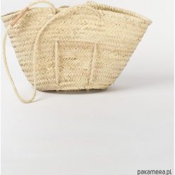 Pleciony Kosz - Naturalny. Szare torby damskie na zakupy marki Pakamera. Za 129,00 zł.