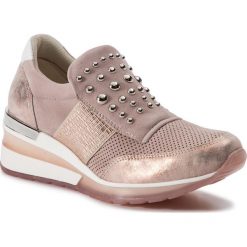 Sneakersy QUAZI - QZ-12-02-000077 612. Różowe półbuty damskie QUAZI, ze skóry. W wyprzedaży za 239,00 zł.