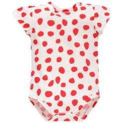 Pinokio Body Dziewczęce Love & Love 62 Beżowe/Czerwone. Czerwone body niemowlęce Pinokio, bez wzorów, z bawełny, bez rękawów. Za 35,00 zł.