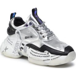 Sneakersy BIG STAR - FF274411 Silver/Black. Szare półbuty damskie BIG STAR, ze skóry. W wyprzedaży za 239,00 zł.