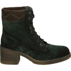 Botki - 125381 GREEN. Zielone botki damskie marki Venezia, ze skóry. Za 229,00 zł.