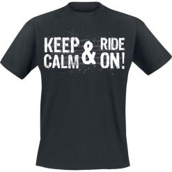 T-shirty męskie: Keep Calm And Ride On! T-Shirt czarny