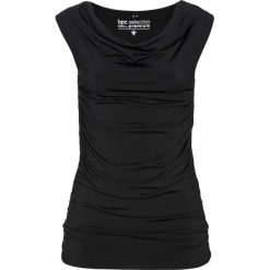 Shirt shape bonprix czarny. Czarne koszulki damskie marki bonprix, bez wzorów, bez kołnierzyka. Za 54,99 zł.