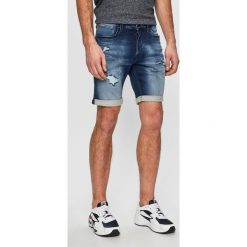 Jack & Jones - Szorty. Niebieskie spodenki i szorty męskie Jack & Jones, s, bez wzorów, z elastanu, casualowe. W wyprzedaży za 99,90 zł.
