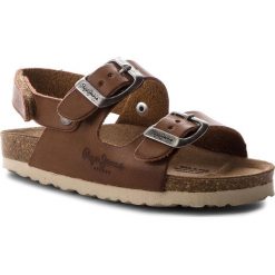 Sandały chłopięce: Sandały PEPE JEANS – Bio Basic Kids PBS90028 Tan 869