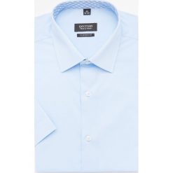 Koszula bexley 2414 krótki rękaw custom fit niebieski. Niebieskie koszule męskie Recman, m, bez wzorów, bez kołnierzyka, z krótkim rękawem. Za 159,00 zł.