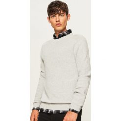 Sweter - Jasny szar. Szare swetry klasyczne męskie marki Reserved, l. Za 99,99 zł.