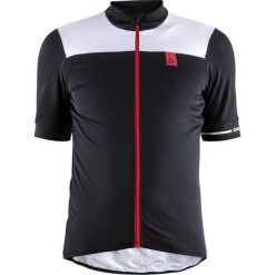 Odzież rowerowa męska: Craft Koszulka rowerowa męska Point Jersey czarno-biała r. M (1906098 – 999900)