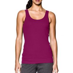 Topy sportowe damskie: Under Armour Koszulka damska Double Threat Tank Under Armour Aubergine roz. XS (1253915696)