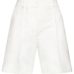 Szorty materiałowe Victoria Victoria Beckham Double Cloth 2220WSR001360A. Białe szorty damskie Victoria Victoria Beckham, bez wzorów, z bawełny. Za 1419,00 zł.