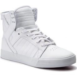 Sneakersy SUPRA - Skytop 08003-149-M White/White/Red. Białe sneakersy męskie Supra, bez zapięcia, supra skytop. Za 479,00 zł.