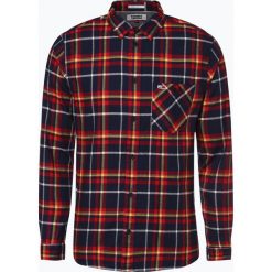 Tommy Jeans - Koszula męska, niebieski. Niebieskie koszule męskie jeansowe Tommy Jeans, l, z dekoltem karo. Za 359,95 zł.