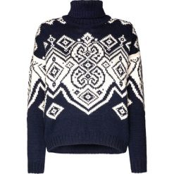 Sweter DALE OF NORWAY FALUN. Niebieskie swetry damskie Dale of Norway, bez wzorów, z wełny, bez rękawów, bez kaptura. W wyprzedaży za 1606,00 zł.