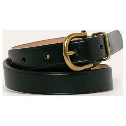 Polo Ralph Lauren - Pasek skórzany. Czarne paski damskie Polo Ralph Lauren, w paski, ze skóry. W wyprzedaży za 269,90 zł.