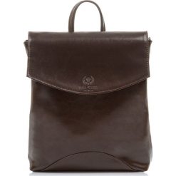 Plecak damski Włoski ze skóry naturalnej Brązowy. Pomarańczowe plecaki damskie marki Paolo Peruzzi, bez wzorów, ze skóry, vintage. Za 299,00 zł.