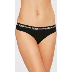 Puma - Stringi (2-Pack). Czarne majtki damskie Puma, xs, z elastanu. W wyprzedaży za 69,90 zł.