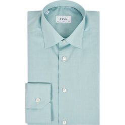 Koszula Eton 100001378. Zielone koszule męskie Eton, m, bez wzorów, z bawełny, biznesowe, bez kołnierzyka, bez rękawów. Za 539,00 zł.