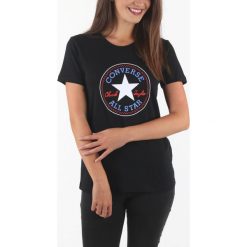 Converse Koszulka Czarny. Czarne koszulki damskie Converse, xs, z nadrukiem, z bawełny, bez kołnierzyka, z krótkim rękawem. Za 102,95 zł.