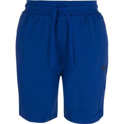 Bermudy dresowe Emporio Armani. Niebieskie spodenki sportowe męskie s, bez wzorów, z bawełny, na fitness i siłownię. Za 169,00 zł.