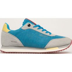 Big Star - Buty. Niebieskie buty sportowe damskie BIG STAR, bez wzorów, ze skóry, sportowe. Za 189,90 zł.