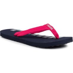Japonki PUMA - Epic Flip V2 Jr 360288 26 Peacoat/Bright Rose. Różowe klapki damskie Puma, bez wzorów, z materiału, bez obcasa. Za 79,99 zł.