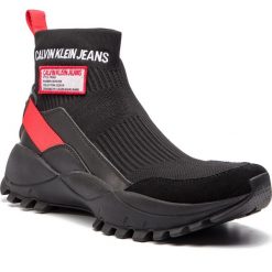 Sneakersy CALVIN KLEIN JEANS - Tray S0587 Black/Tomato. Czarne sneakersy męskie Calvin Klein Jeans, bez zapięcia. W wyprzedaży za 599,00 zł.