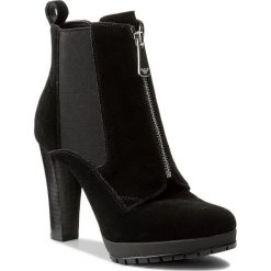 Botki ARMANI JEANS - 925287 7A621 00020 Nero. Czarne botki damskie skórzane marki Armani Jeans. W wyprzedaży za 619,00 zł.