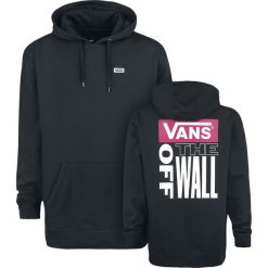 Vans Retro Tall Type Bluza z kapturem czarny. Czarne bluzy męskie marki Vans, l, z nadrukiem, retro, z kapturem, bez rękawów, z kapturem. Za 199,90 zł.