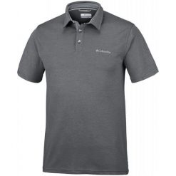 Columbia Koszulka Męska Nelson Point Polo Shark Xl. Szare koszulki męskie Columbia, xl, bez wzorów, polo, bez rękawów. W wyprzedaży za 164,00 zł.