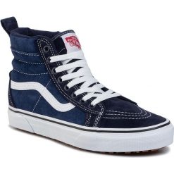 Sneakersy VANS - Sk8-Hi Mte VN0A4BV7UQE1 (Mte)Navy/True White. Niebieskie sneakersy męskie Vans, na co dzień, bez wzorów, ze skóry, bez zapięcia. W wyprzedaży za 279,00 zł.