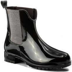 Kalosze TAMARIS - 1-25445-2 Black 001. Czarne buty zimowe damskie Tamaris, z materiału. W wyprzedaży za 149,00 zł.