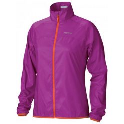 Marmot Kurtka Sportowa Wm's Trail Wind Jacket Beet Purple M. Fioletowe kurtki sportowe damskie marki Marmot, m. W wyprzedaży za 169,00 zł.