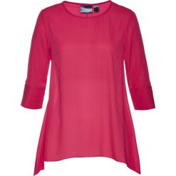 Tunika bluzkowa z dłuższymi bokami bonprix czerwień granatu. Czerwone tuniki damskie bonprix. Za 37,99 zł.