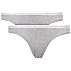 Komplet 2 par fig klasycznych Calvin Klein Underwear 000QD3789E. Czarne figi damskie Calvin Klein Underwear, xs, bez wzorów, z elastanu. W wyprzedaży za 89,00 zł.