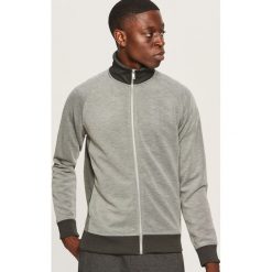 Bluza ze stójką - Jasny szar. Szare bluzy damskie marki Reserved, s. W wyprzedaży za 59,99 zł.
