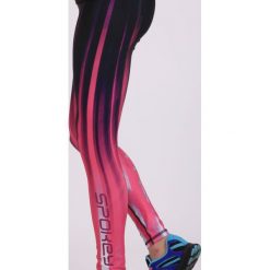 Spodnie dresowe damskie: Spokey Spodnie fitness Hay czarno-różowe r.L