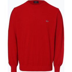 Paul & Shark - Sweter męski, czerwony. Czerwone swetry męskie Paul & Shark, xl, z aplikacjami, z dzianiny, bez kołnierzyka, bez kaptura. Za 499,95 zł.