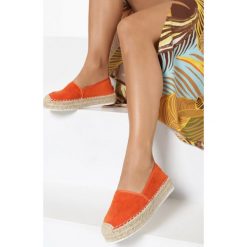 Pomarańczowe Espadryle Selfoss. Pomarańczowe espadryle damskie Born2be, bez wzorów, bez obcasa. W wyprzedaży za 89,99 zł.