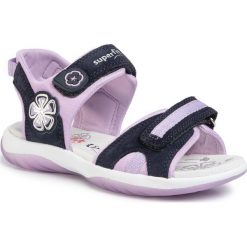Sandały SUPERFIT - 6-06127-80 S Blau/Lila. Niebieskie sandały dziewczęce Superfit, ze skóry, bez zapięcia. Za 249,00 zł.