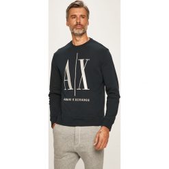 Armani Exchange - Bluza. Fioletowe bluzy męskie Armani Exchange, s, bez wzorów, z elastanu, z okrągłym kołnierzem, bez rękawów, bez kaptura. Za 529,90 zł.
