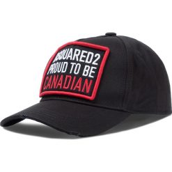 Czapka z daszkiem DSQUARED2 - Patch Cargo Baseball Caps BCM0251 05C00001 2124 Black. Czarne czapki męskie Dsquared2, bez wzorów, z bawełny. W wyprzedaży za 439,00 zł.