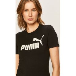 Puma - Sukienka. Czarne sukienki damskie Puma, na co dzień, s, z nadrukiem, z elastanu, casualowe, z okrągłym kołnierzem, z krótkim rękawem, krótkie, midi, proste. Za 159,90 zł.