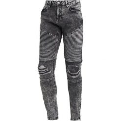 Topman ACID RIP BIKER SPRAY Jeans Skinny Fit black. Czarne jeansy męskie relaxed fit marki Topman. W wyprzedaży za 269,10 zł.