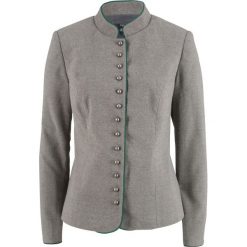 Żakiet w ludowym stylu bonprix szary melanż. Szare żakiety damskie bonprix, melanż. Za 189,99 zł.