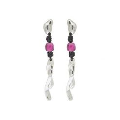 Earrings Adoration - 171609. Różowe kolczyki damskie Ciclón polska, posrebrzane. Za 215,00 zł.