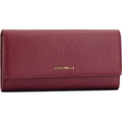 Duży Portfel Damski COCCINELLE - CW5 Metallic Soft E2 CW5 11 03 01 Grape R04. Brązowe portfele damskie marki Coccinelle, ze skóry. Za 599,90 zł.