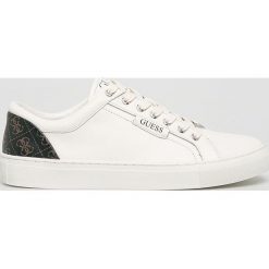 Guess Jeans - Buty. Białe buty sportowe męskie Guess Jeans, z jeansu, na sznurówki. Za 459,90 zł.