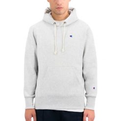 CHAMPION HOODED SWEATSHIRT > 215214-EM004. Bluzy męskie Champion, xl, z haftami, z bawełny, klasyczne, z kapturem, bez rękawów. Za 399,99 zł.